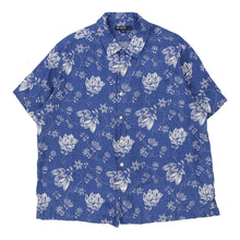 Vintage blue Cremieux Hawaiian Shirt - mens x-large