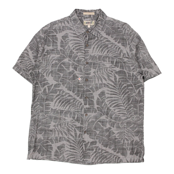 Vintage grey Campia Hawaiian Shirt - mens large