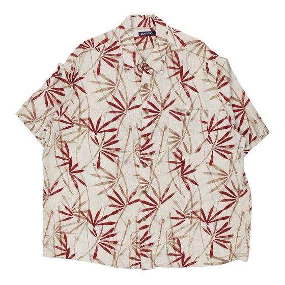 Vintage beige Puritan Hawaiian Shirt - mens x-large