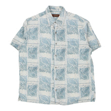  Vintage blue Tasso Elba Hawaiian Shirt - mens large