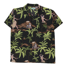  Vintage black On Shore Hawaiian Shirt - mens large