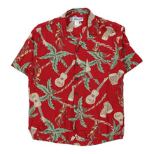  Vintage red Utility Hawaiian Shirt - mens small