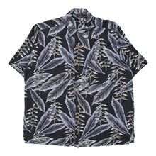  Vintage navy Wf Patterned Shirt - mens x-large