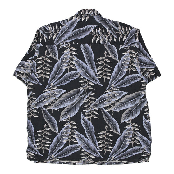 Vintage navy Wf Patterned Shirt - mens x-large