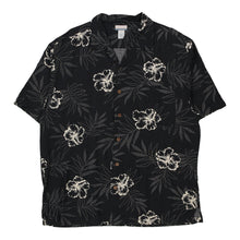  Vintage black Breakwater Hawaiian Shirt - mens large