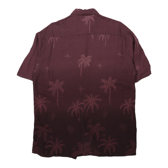 Vintage burgundy Campia Patterned Shirt - mens large