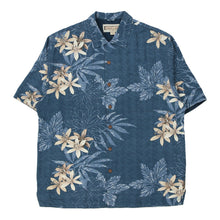  Vintage blue Jamaica Jaxx Patterned Shirt - mens medium