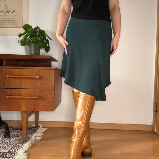 Vintage green Unbranded Midi Skirt - womens 25" waist