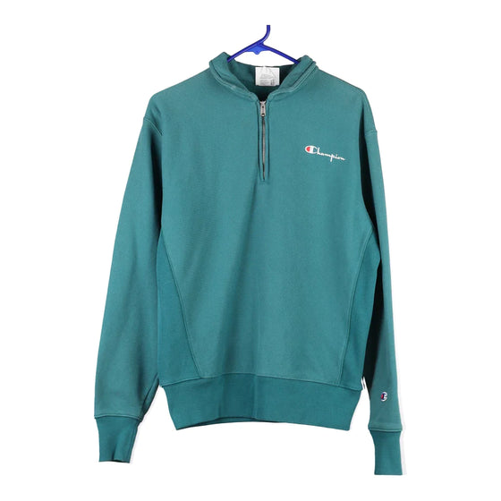 Vintage green Reverse Weave Champion 1/4 Zip - mens small