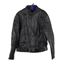  Vintage black Open Road Collection Leather Jacket - mens medium