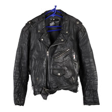  Vintage black Oscar Leopold Leather Jacket - mens small