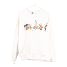  Vintage white Looney Tunes Acme Clothing Sweatshirt - mens large