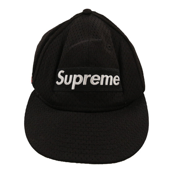 Pre-Loved black Supreme Cap - mens no size