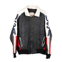  Vintage black USA Michael Hoban Wheremi Leather Jacket - mens xx-large