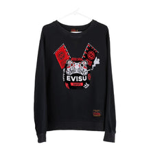  Vintage black Japan Evisu Sweatshirt - mens xx-large