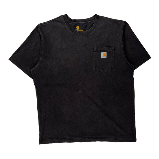 Carhartt T-Shirt - Large Black Cotton