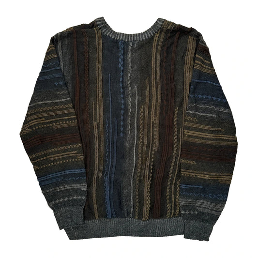 Pronto Striped Jumper - Large Multicoloured Acrylic Blend