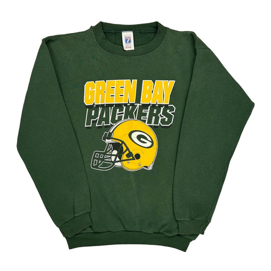 Made In USA, Green Bay Packers Logo Athletics Nfl Sweatshirt - XL Green Cotton