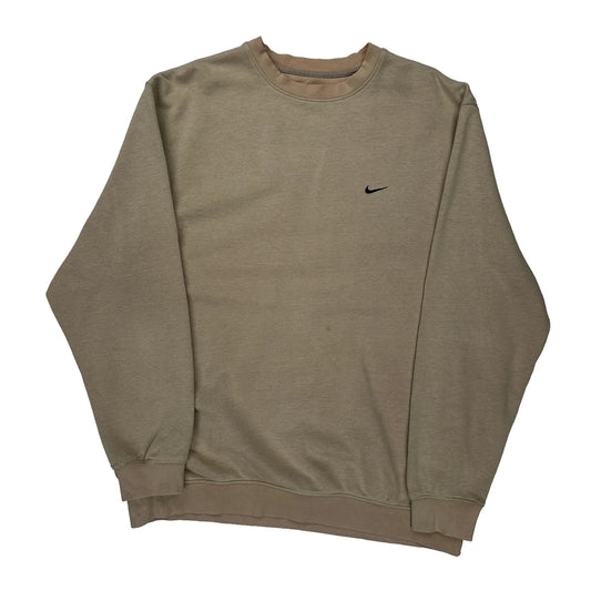 Nike Sweatshirt - XL Beige Cotton