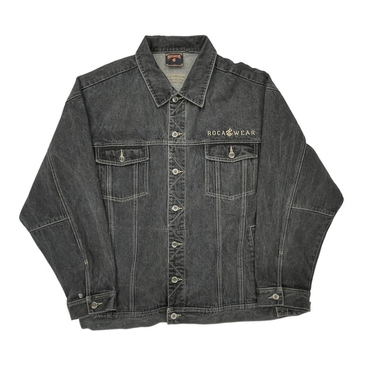 Rocawear Hip Hop Denim Jacket - 3XL Grey Denim