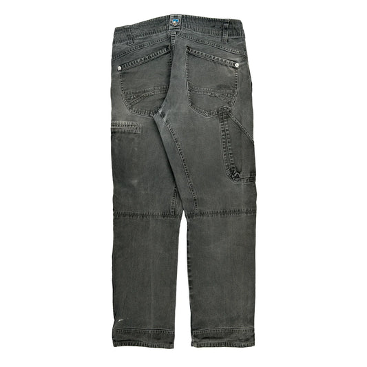 Kühl Double Knee Cargo Trousers - 32W 32L Grey Cotton