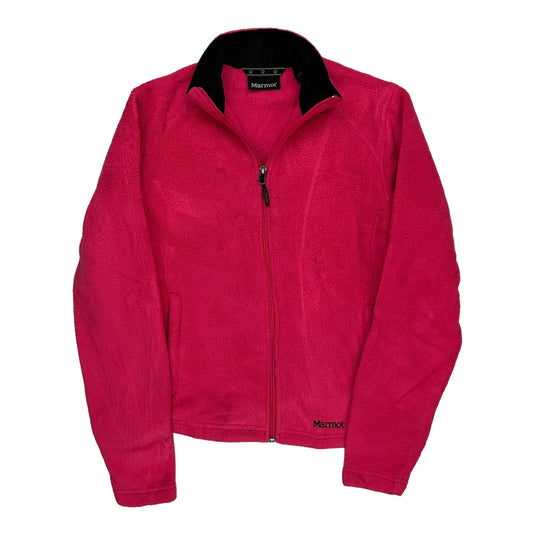 Marmot Fleece Jacket - Small Pink Polyester