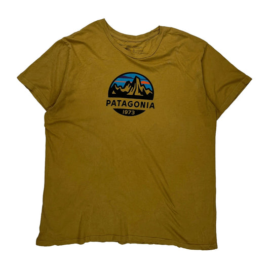 1973 Patagonia Slim Fit T-Shirt - 2XL Yellow Cotton
