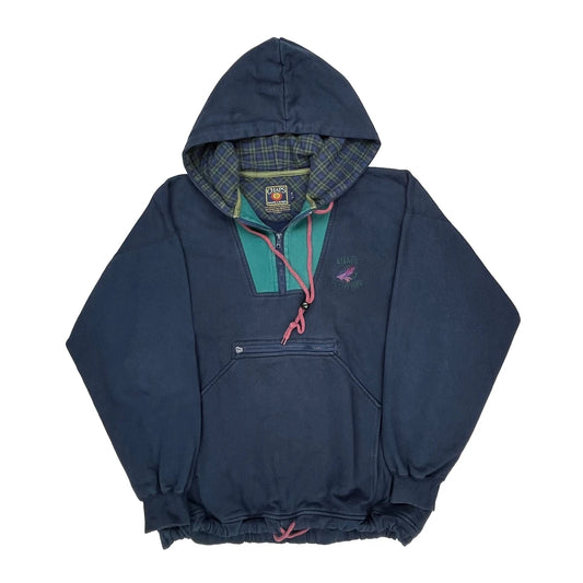 Chaps Ralph Lauren Checked Hoodie - 2XL Green Cotton