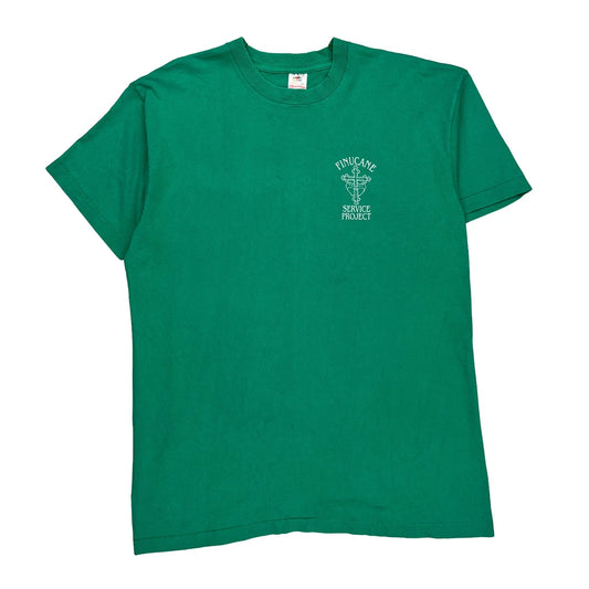 Finucane Service Project Fruit Of The Loom Single Stitch T-Shirt - XL Green Cotton
