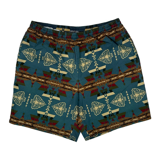Polo Sport Swim Shorts - Large Multicoloured Cotton