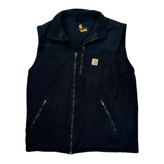 Carhartt Fleece Gilet - Large Black Cotton Blend