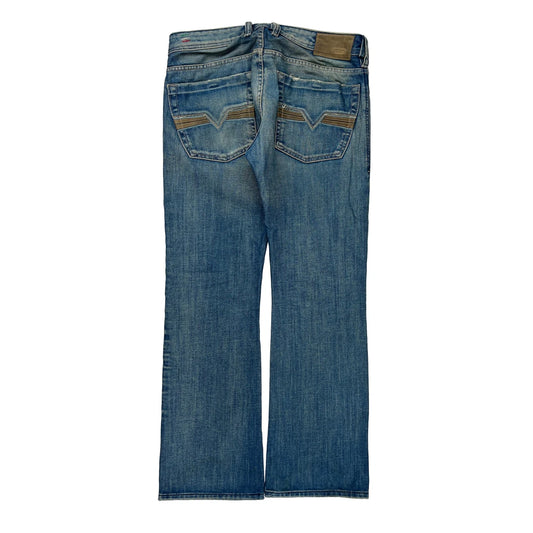 Diesel Boot Cut Jeans - 32W 32L Blue Cotton