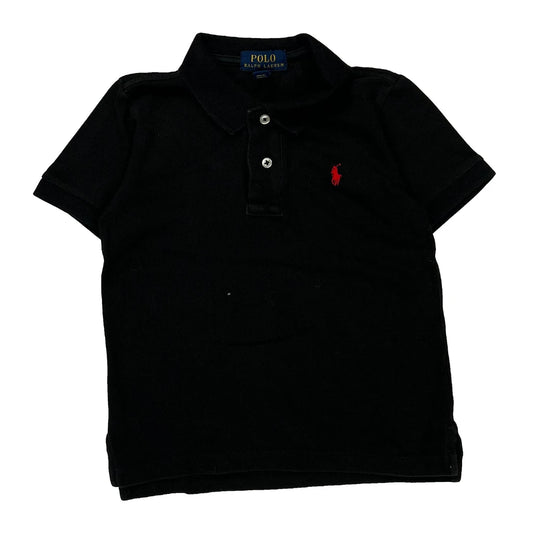 Age 2 Polo By Ralph Lauren Polo Shirt - 2XS Black Cotton