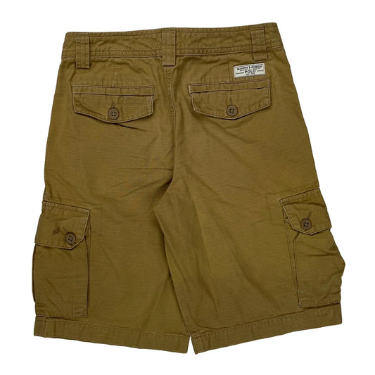 Age 9 Polo By Ralph Lauren Cargo Cargo Shorts - Mediumw 10L Khaki Cotton