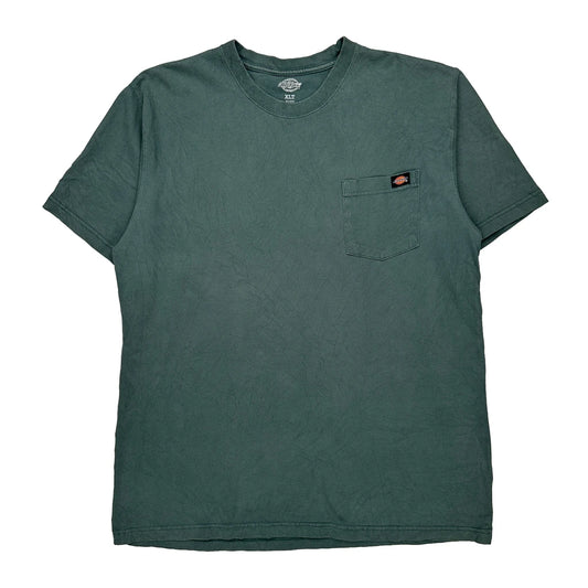Dickies Tall T-Shirt - XL Green Cotton
