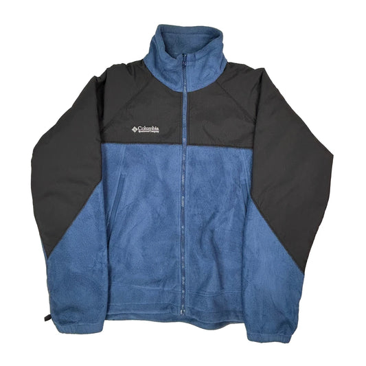 Columbia Fleece Jacket - Large Black Polyester