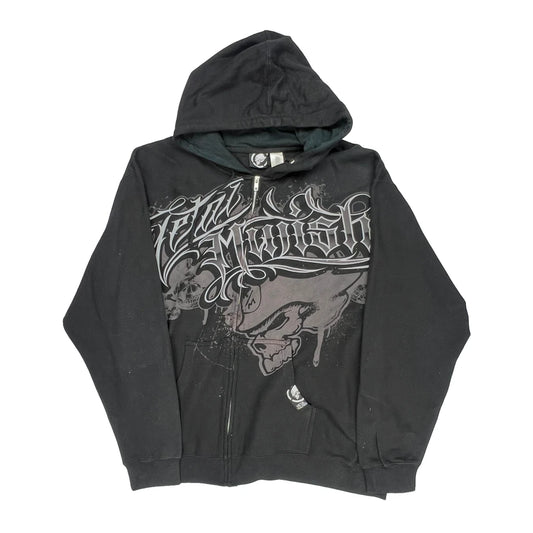 Metal Mulisha Hip Hop Hoodie - Large Black Cotton