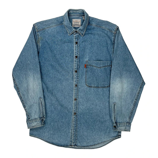 Levis Denim Shirt - Medium Blue Cotton