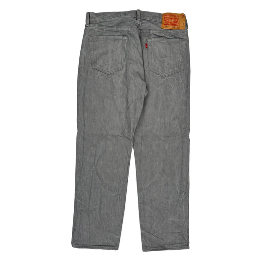 501 Levis Jeans - 36W 32L Grey Cotton