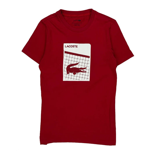 Lacoste T-Shirt - Small Red Cotton