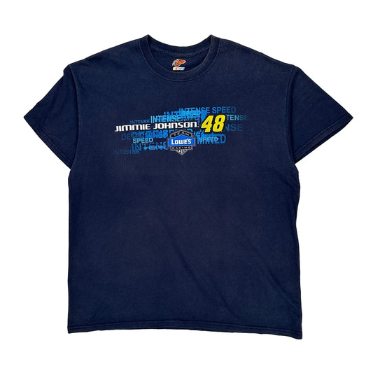 Jimmie Johnson Winners Circle Nascar T-Shirt - XL Navy Cotton