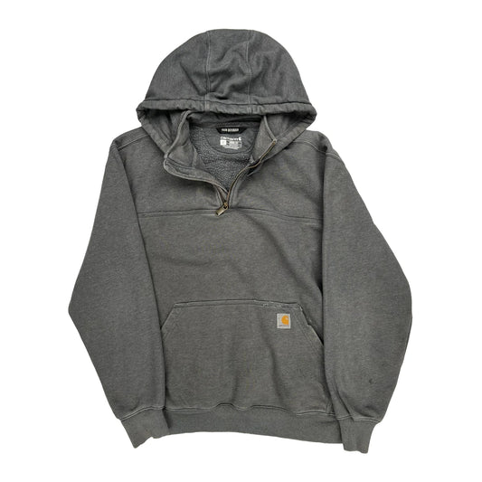 Rain Defender Carhartt Hoodie - Large Grey Cotton Blend