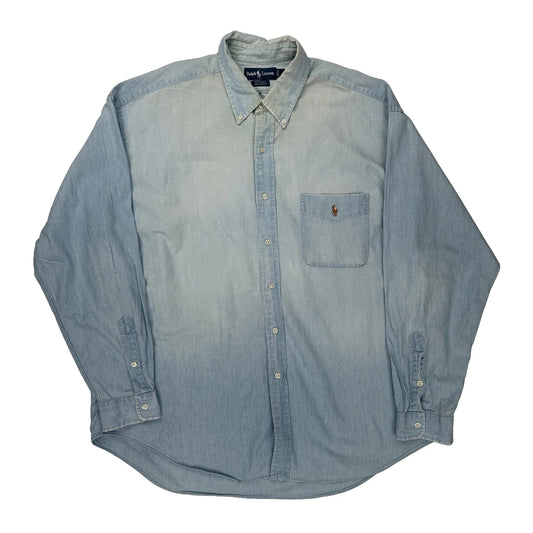 Ralph Lauren Denim Shirt - XL Light Wash Cotton