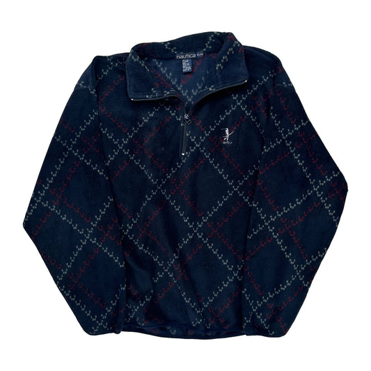 Nautica Argyle Fleece - XL Red Polyester
