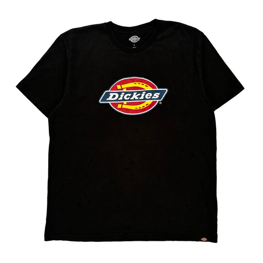 Dickies T-Shirt - Large Black Cotton