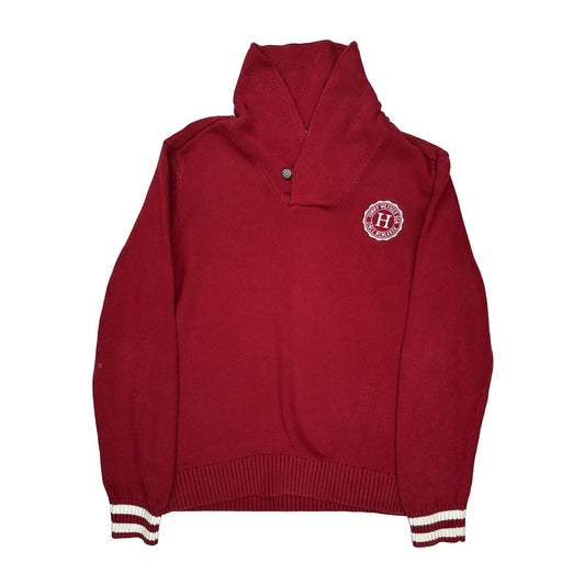 Hockey Tommy Hilfiger College Jumper - XL Red Cotton