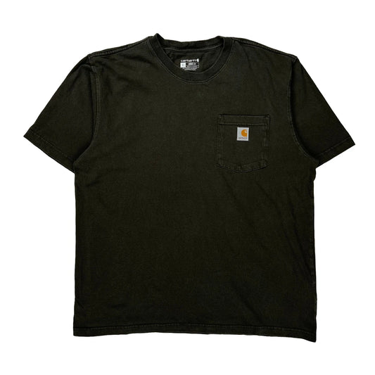 Carhartt T-Shirt - Large Black Cotton