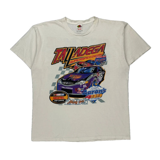 Talladega Superspeedway Fruit Of The Loom Nascar T-Shirt - XL White Cotton