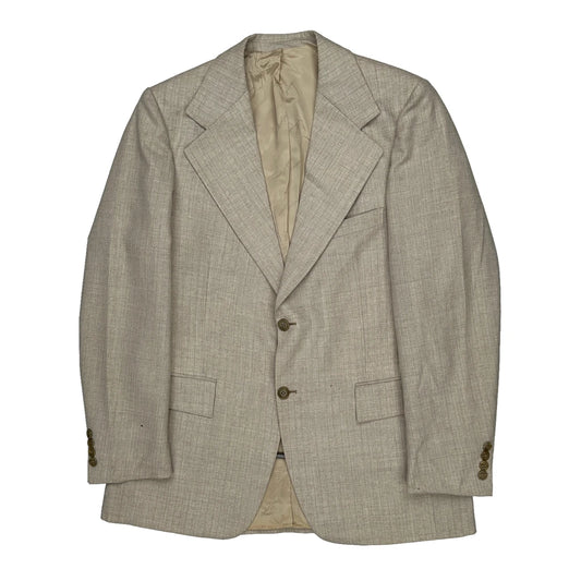 Yves Saint Laurent Blazer - No Size Beige Wool Blend