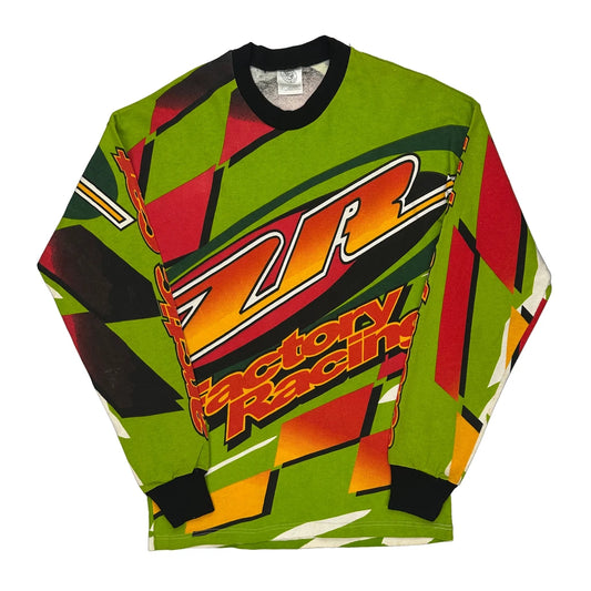 Made In USA Factory Racing Arcticwear Graphic Long Sleeve T-Shirt - Large Multicoloured Cotton